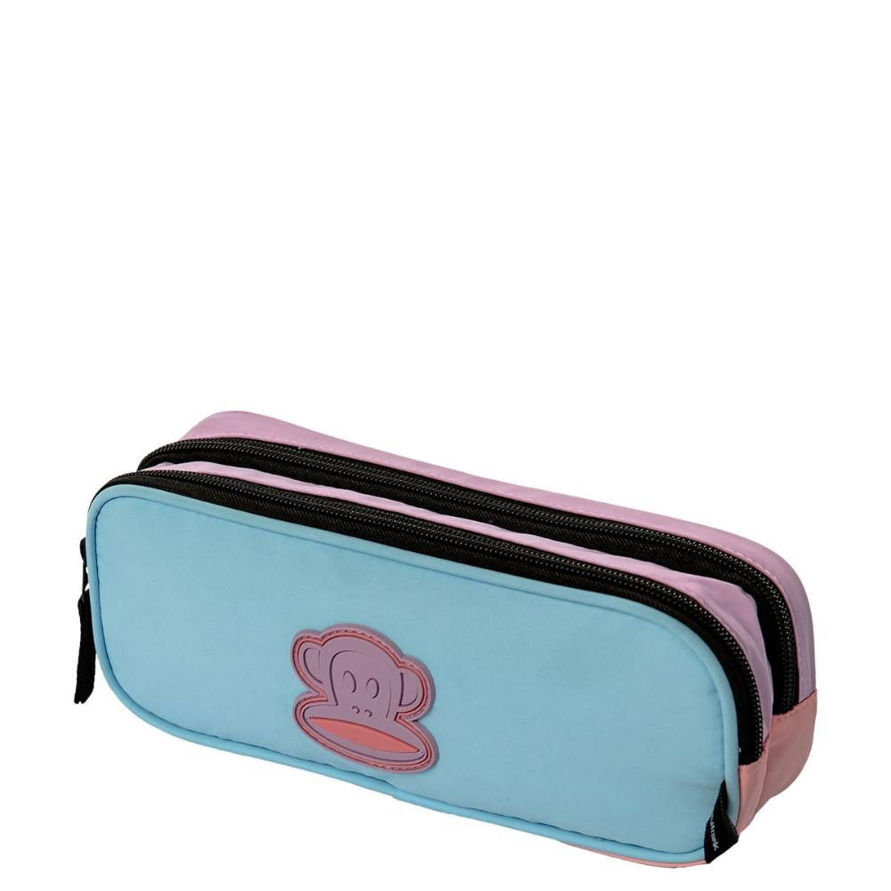 Estojo 2 Compartimentos Paul Frank Authentic - Color Fun Azul 3