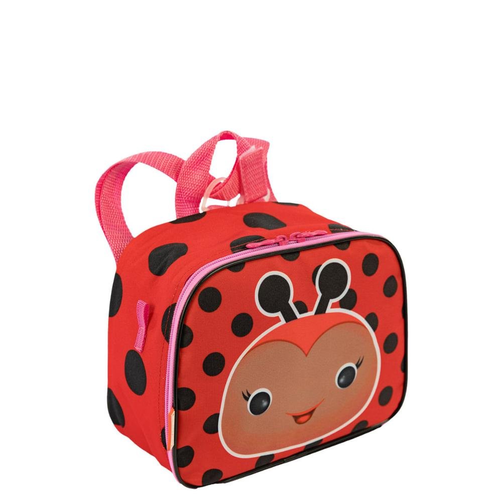 Lancheira Pequena 2 em 1 Sestini Kids Joaninha - Colorido Vermelho 2