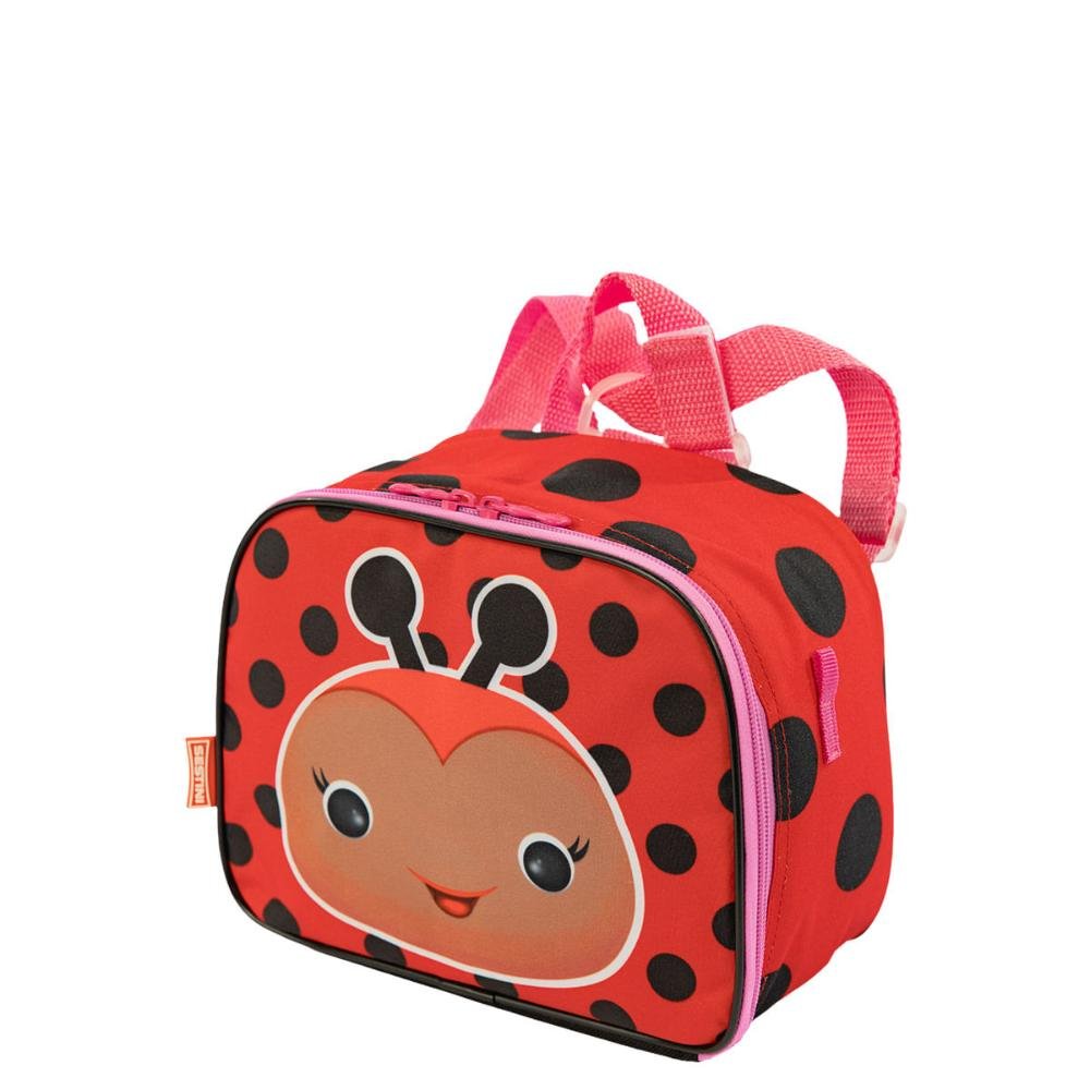 Lancheira Pequena 2 em 1 Sestini Kids Joaninha - Colorido Vermelho 3