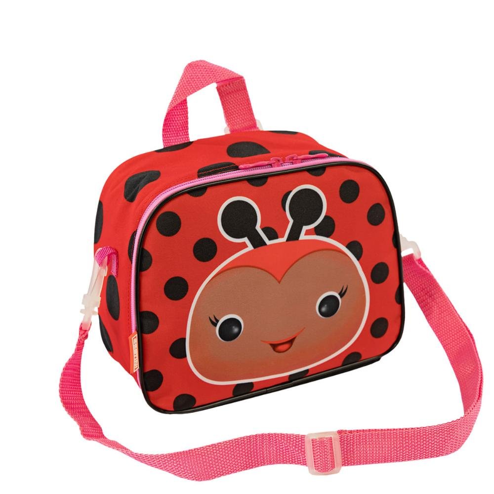 Lancheira Pequena 2 em 1 Sestini Kids Joaninha - Colorido Vermelho 6