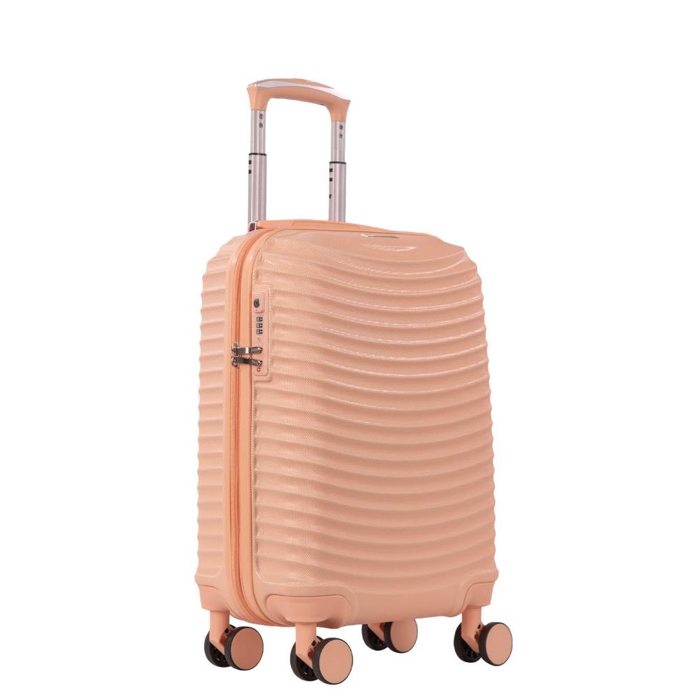 Mala de Viagem Bordo com Rodas 360° Vega 3T Laranja - Coral Rosa 2