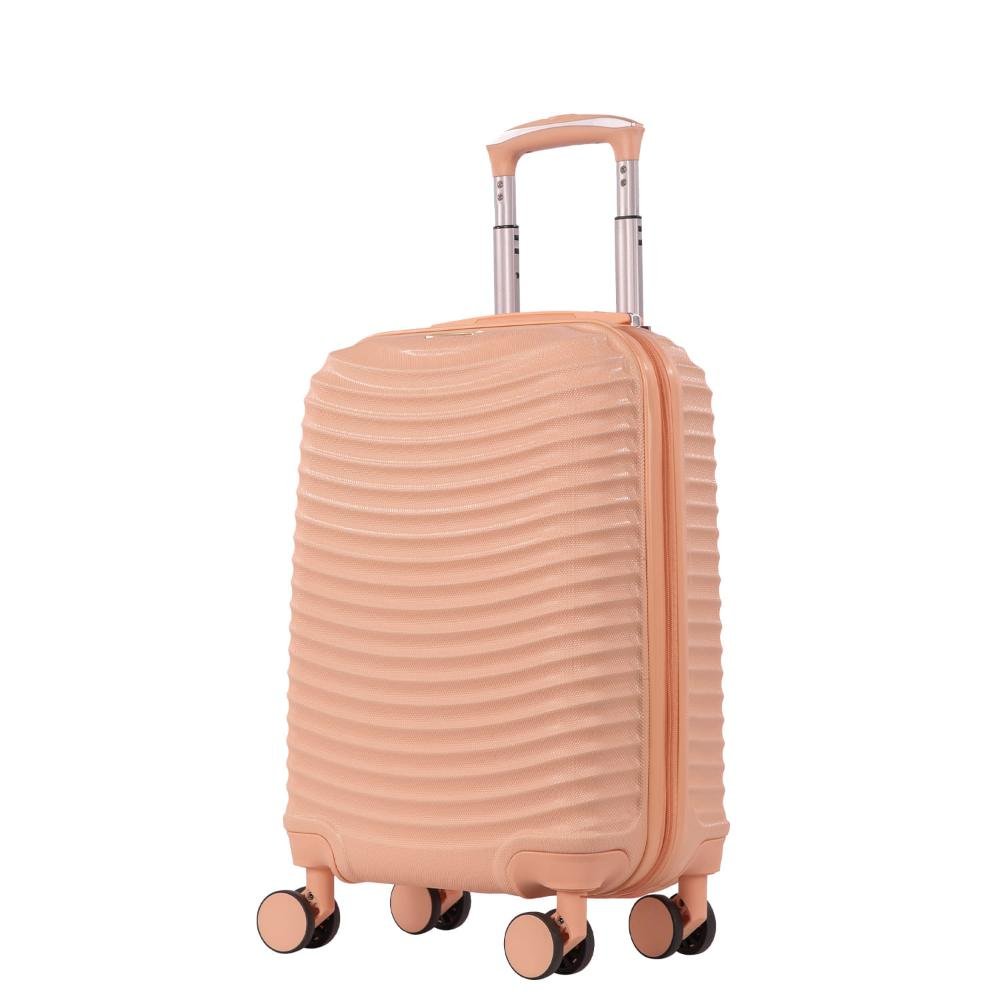 Mala de Viagem Bordo com Rodas 360° Vega 3T Laranja - Coral Rosa 3