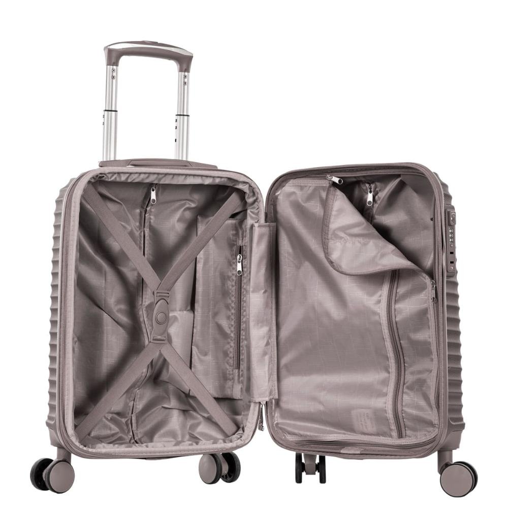 Mala de Viagem Bordo com Rodas 360° Vega 3T - Cinza Grafite Cinza 5