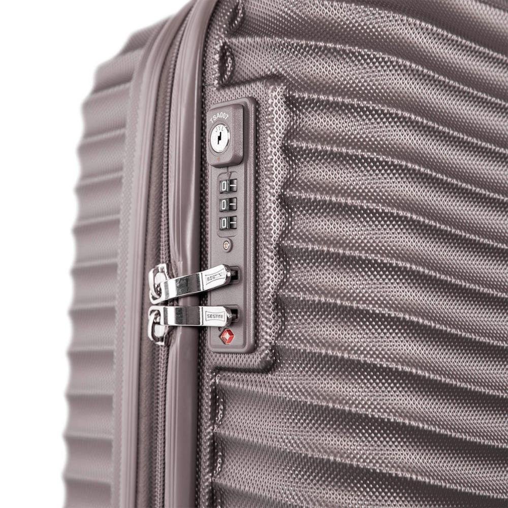 Mala de Viagem Bordo com Rodas 360° Vega 3T - Cinza Grafite Cinza 6
