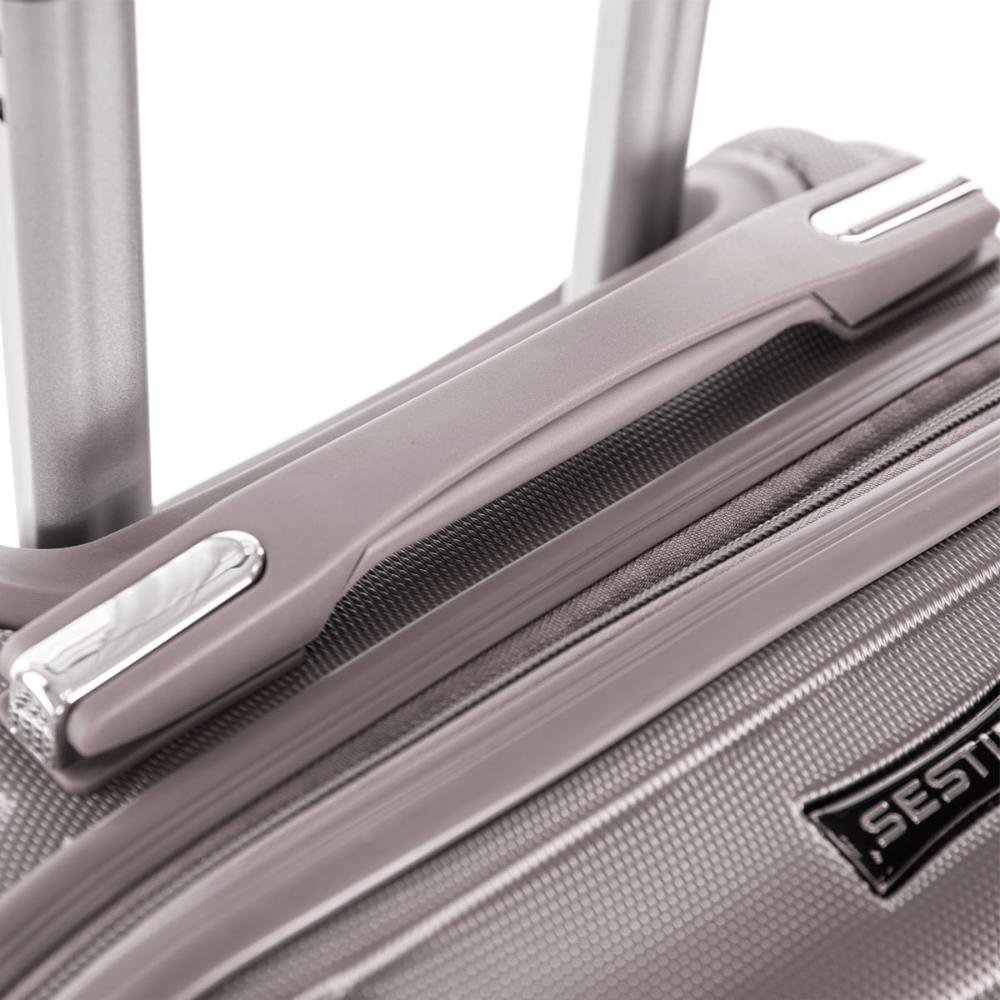 Mala de Viagem Bordo com Rodas 360° Vega 3T - Cinza Grafite Cinza 8