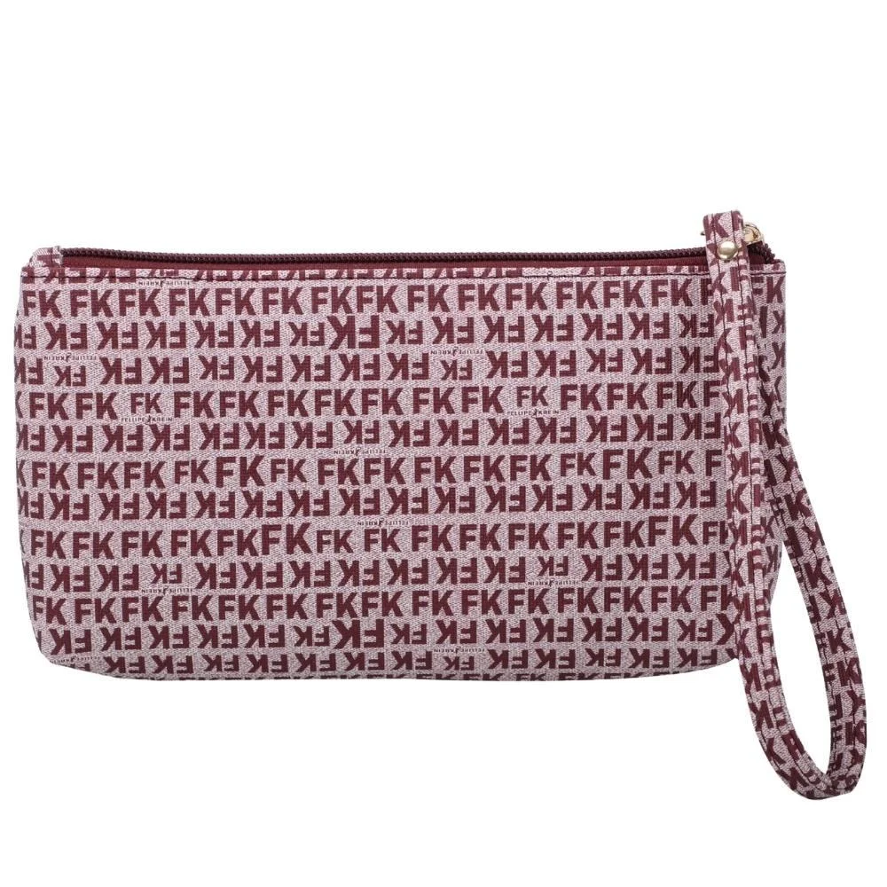 Carteira Alça de Mão Grande Fellipe Krein Ss23 Fk655 - Vinho Vermelho 3