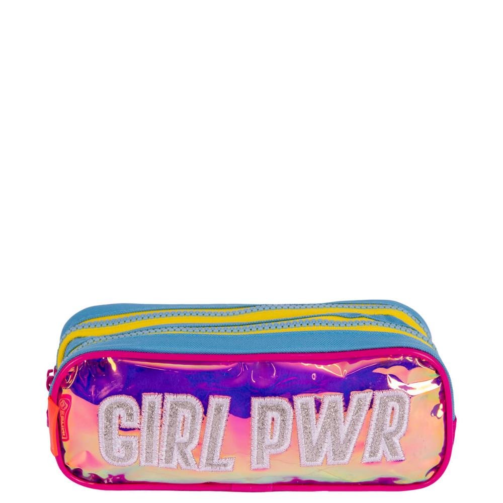 Estojo 2 Compartimentos Sestini Neon - Colorido