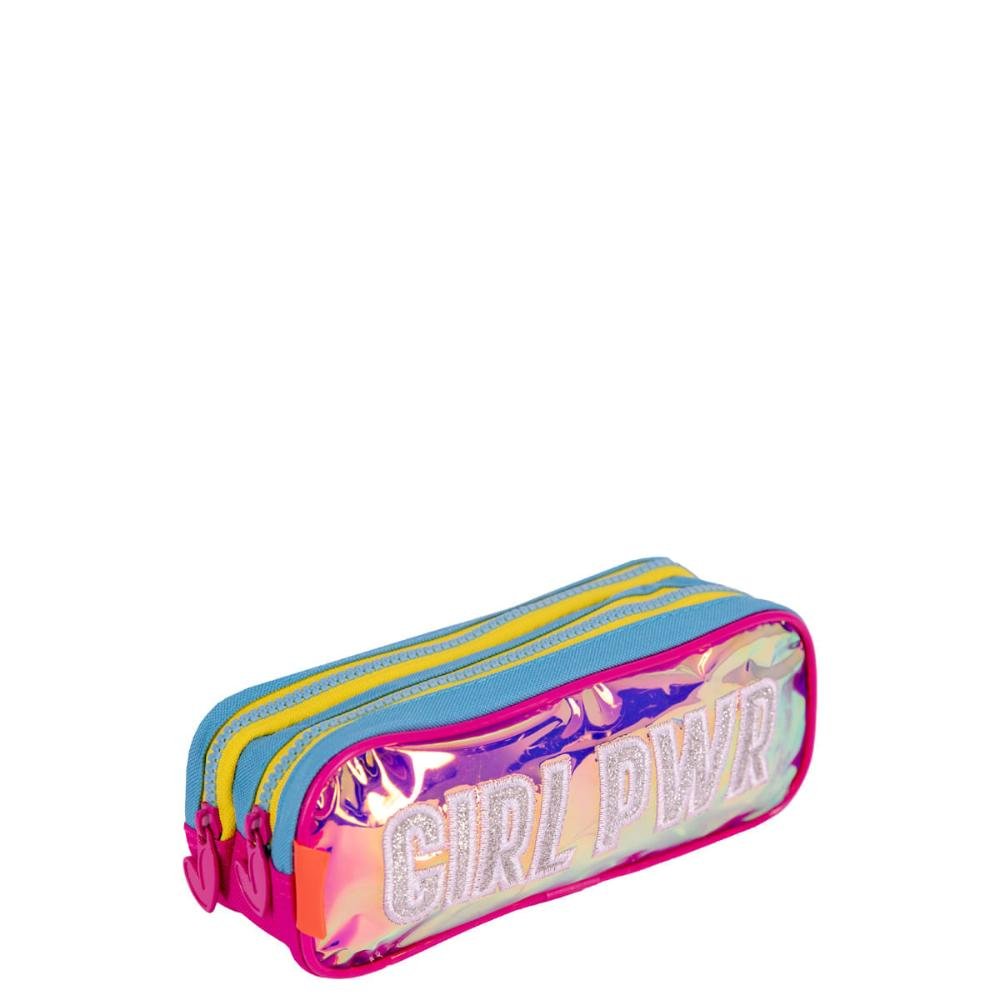 Estojo 2 Compartimentos Sestini Neon - Colorido Multicores 2