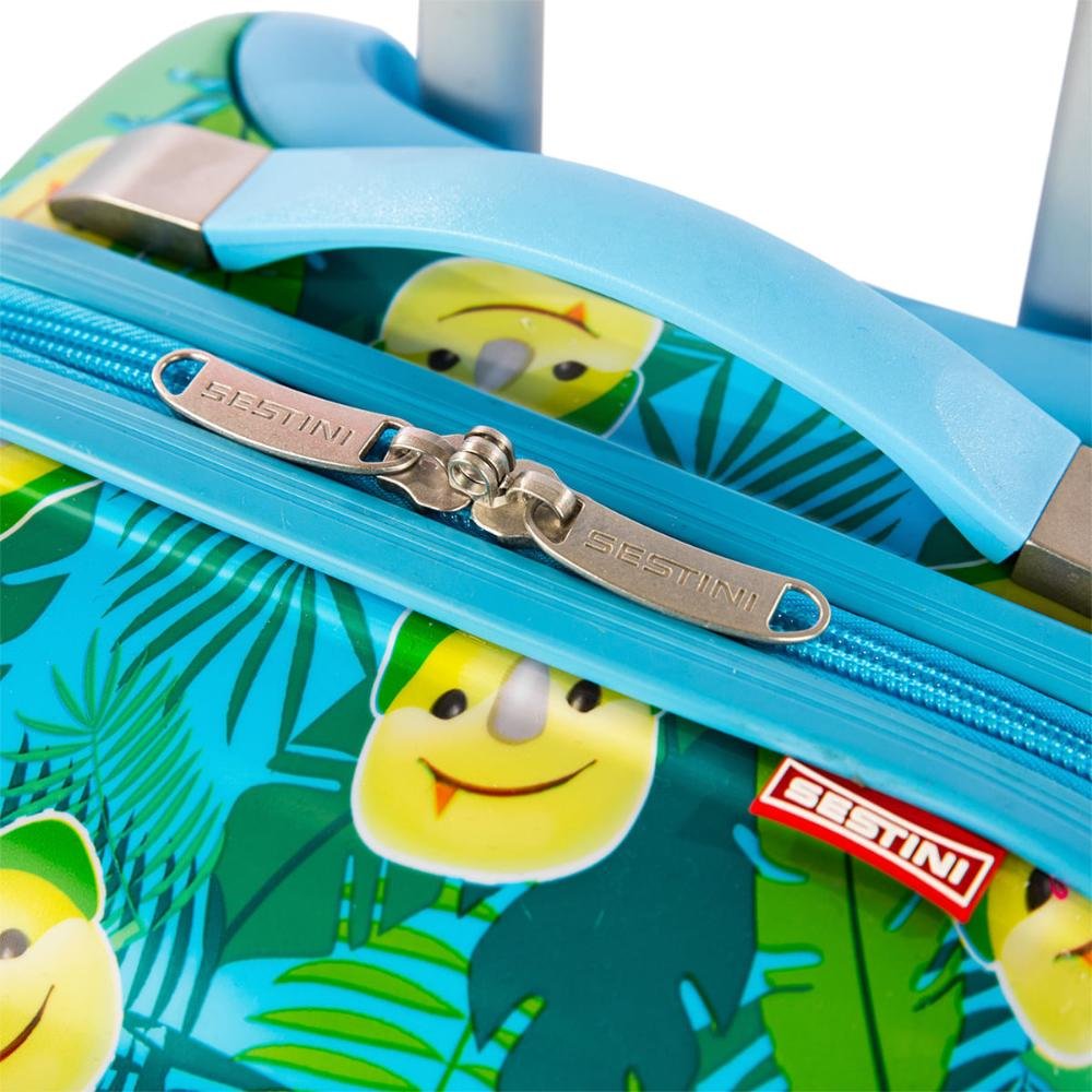 Mala de Viagem Pequena com Rodas 360° Sestini Kids Dino 3 - Colorido Multicores 13