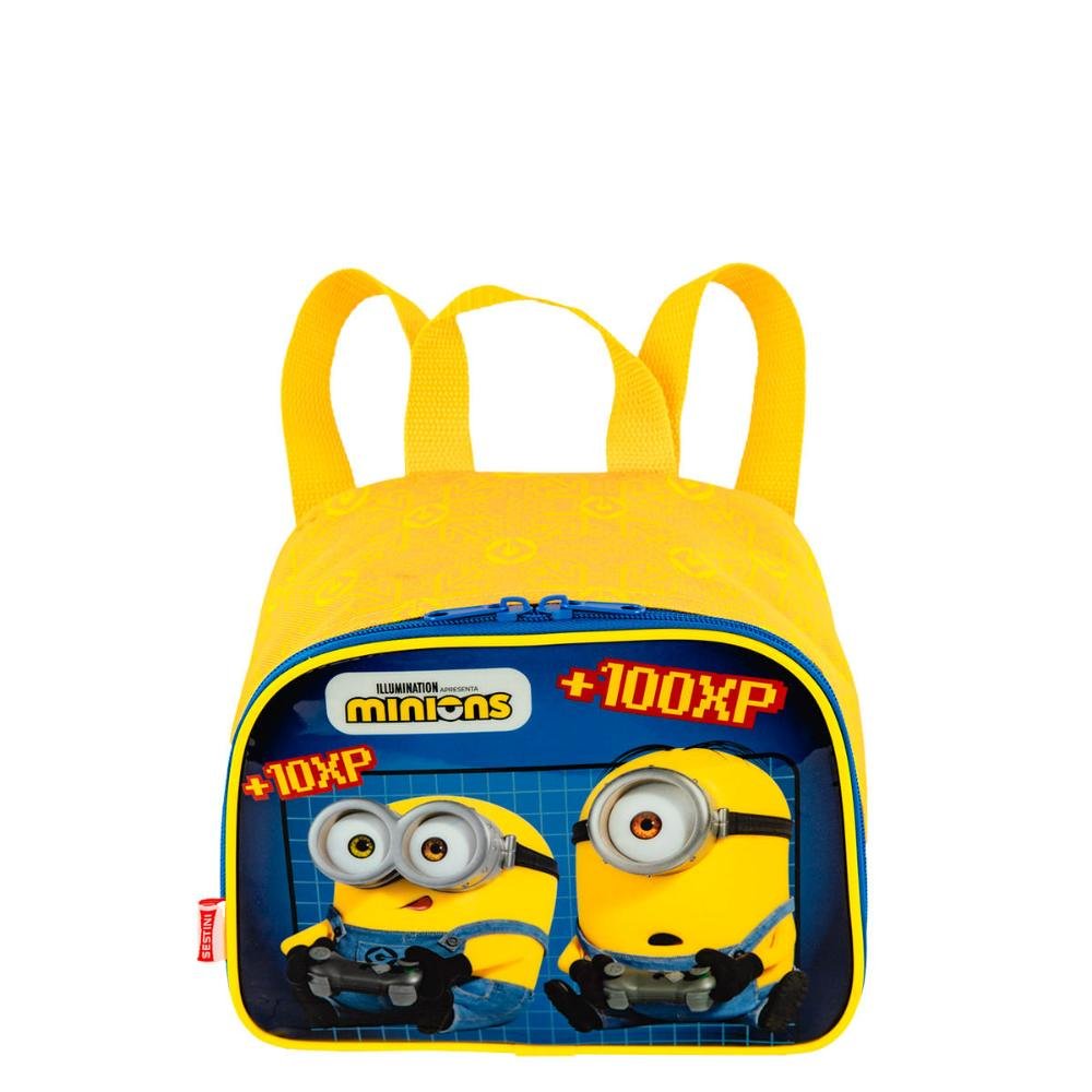 Lancheira Pequena Minions Gamer - Colorido