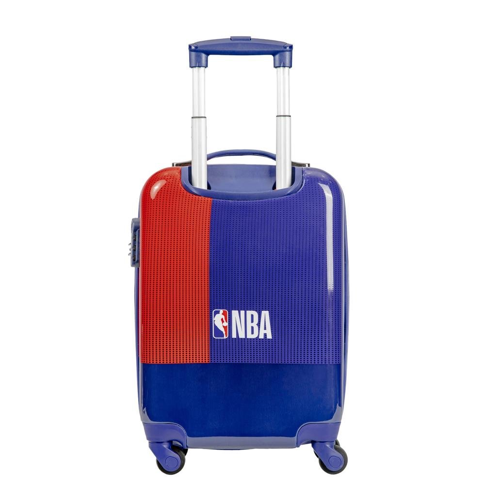 Mala de Viagem Bordo com Rodas 360° Pc Nba Space Colorido - Vermelho Azul 5