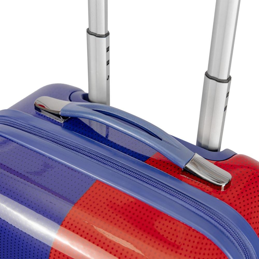Mala de Viagem Bordo com Rodas 360° Pc Nba Space Colorido - Vermelho Azul 9