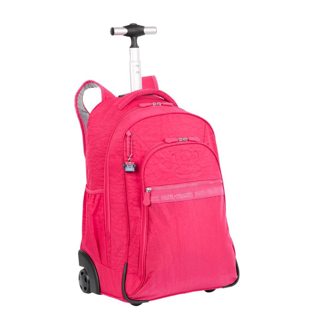 Mochila Carrinho 2 Compartimentos Paul Frank T03 - Dark Pink Rosa 2