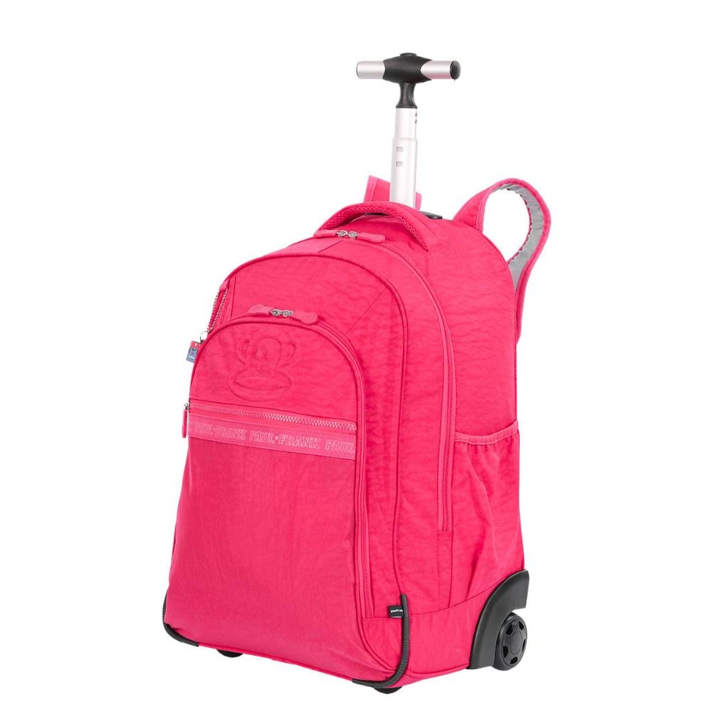 Mochila Carrinho 2 Compartimentos Paul Frank T03 - Dark Pink Rosa 3