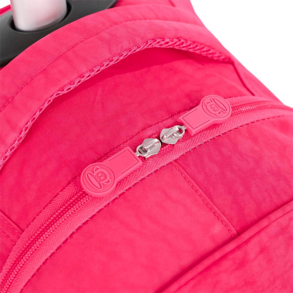 Mochila Carrinho 2 Compartimentos Paul Frank T03 - Dark Pink Rosa 7