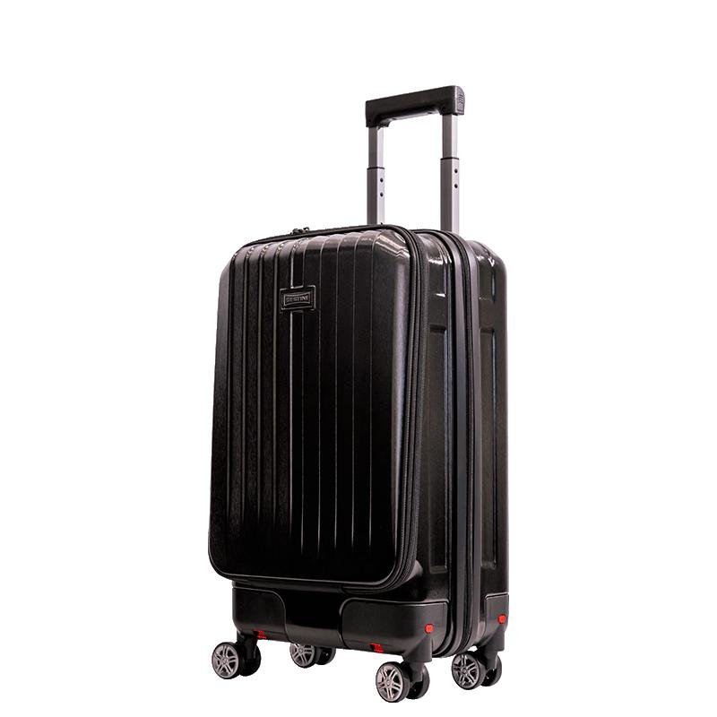 Mala de Viagem Bordo 10 kg ABS com Rodas 360° Titanium - Preto