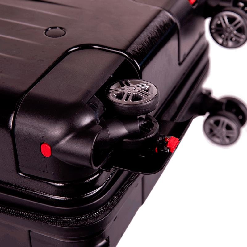 Mala de Viagem Bordo 10 kg ABS com Rodas 360° Titanium - Preto Preto 13