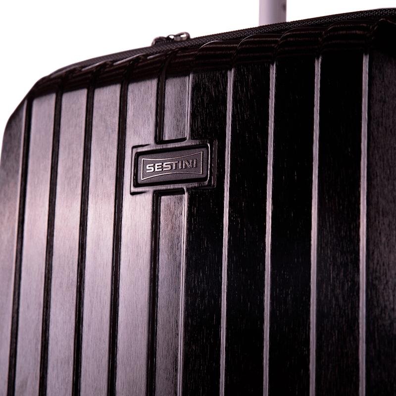Mala de Viagem Bordo 10 kg ABS com Rodas 360° Titanium - Preto Preto 15