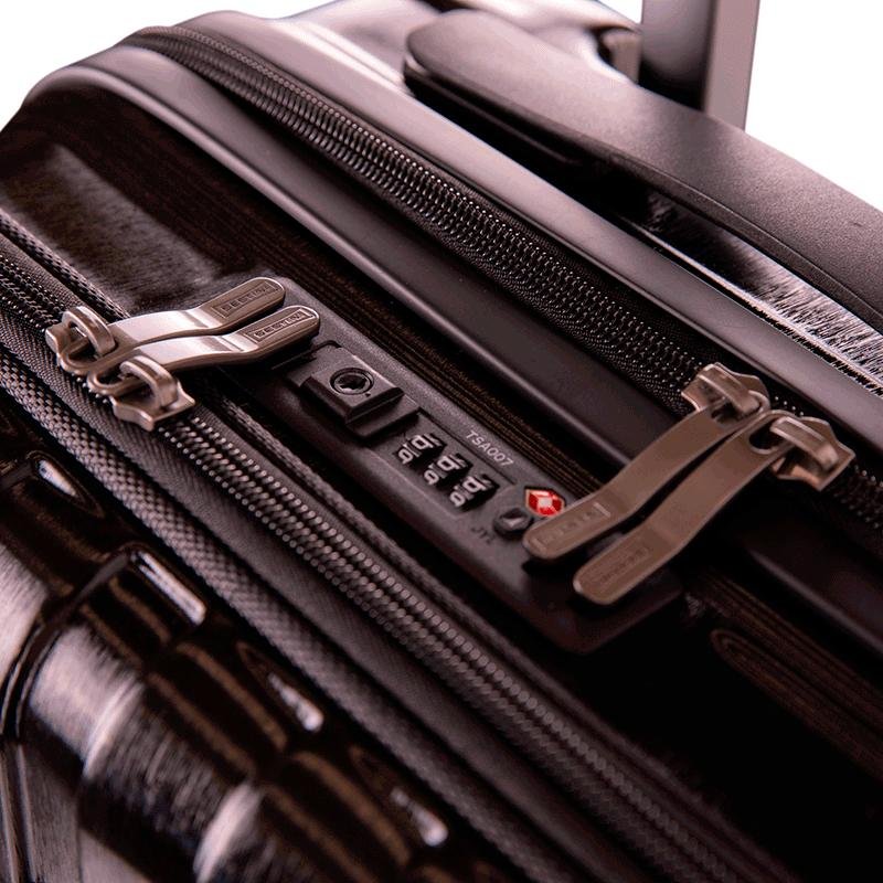 Mala de Viagem Bordo 10 kg ABS com Rodas 360° Titanium - Preto Preto 9