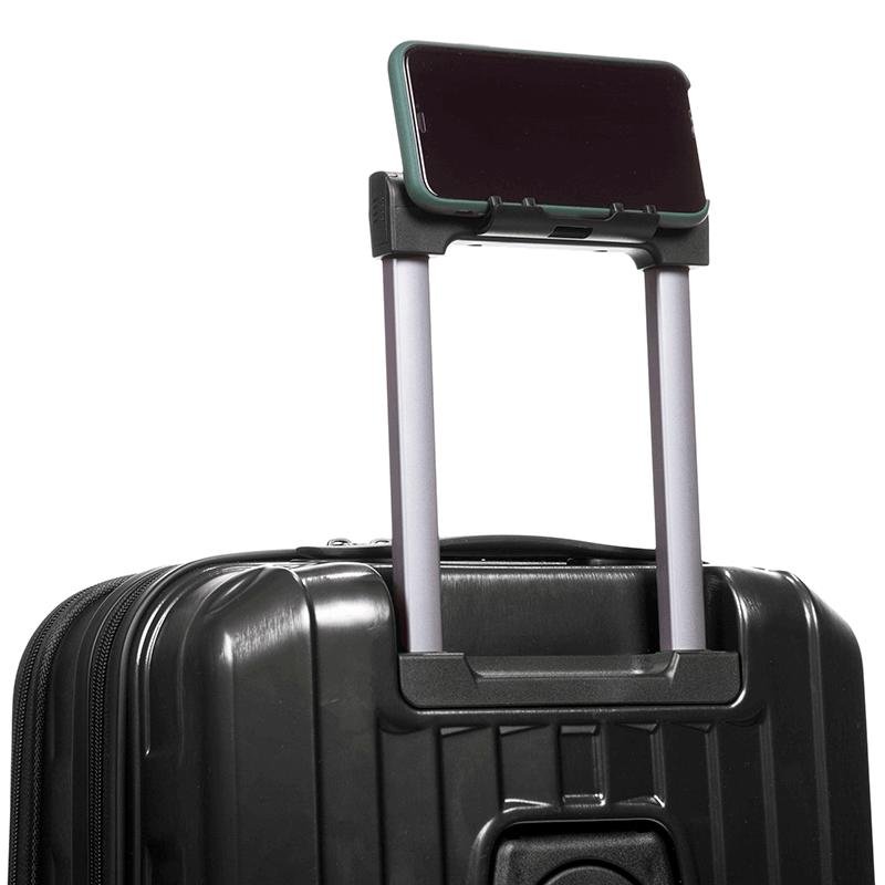 Mala de Viagem Bordo 10 kg ABS com Rodas 360° Titanium - Preto Preto 10