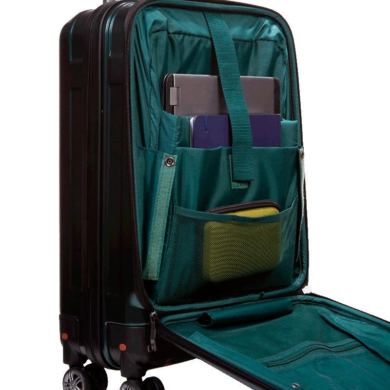 Mala de Viagem Bordo com Rodas 360° Titanium - Verde Verde Escuro 12