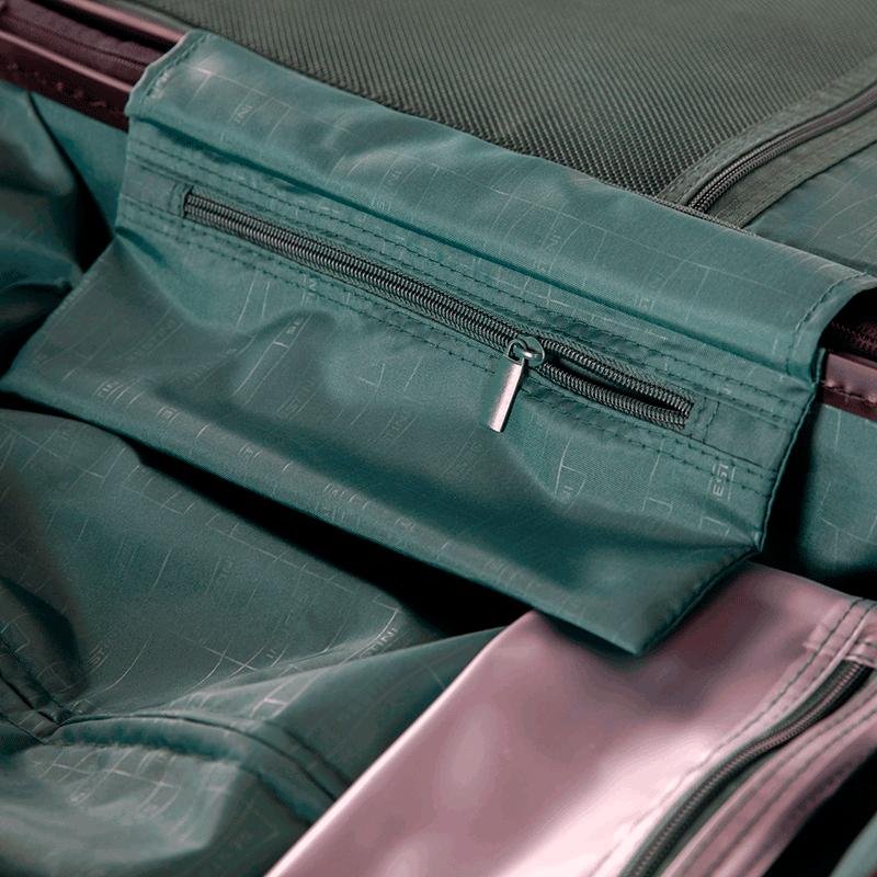 Mala de Viagem Bordo com Rodas 360° Titanium - Verde Verde Escuro 14