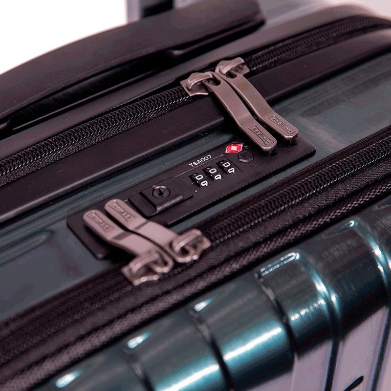 Mala de Viagem Bordo com Rodas 360° Titanium - Verde Verde Escuro 7