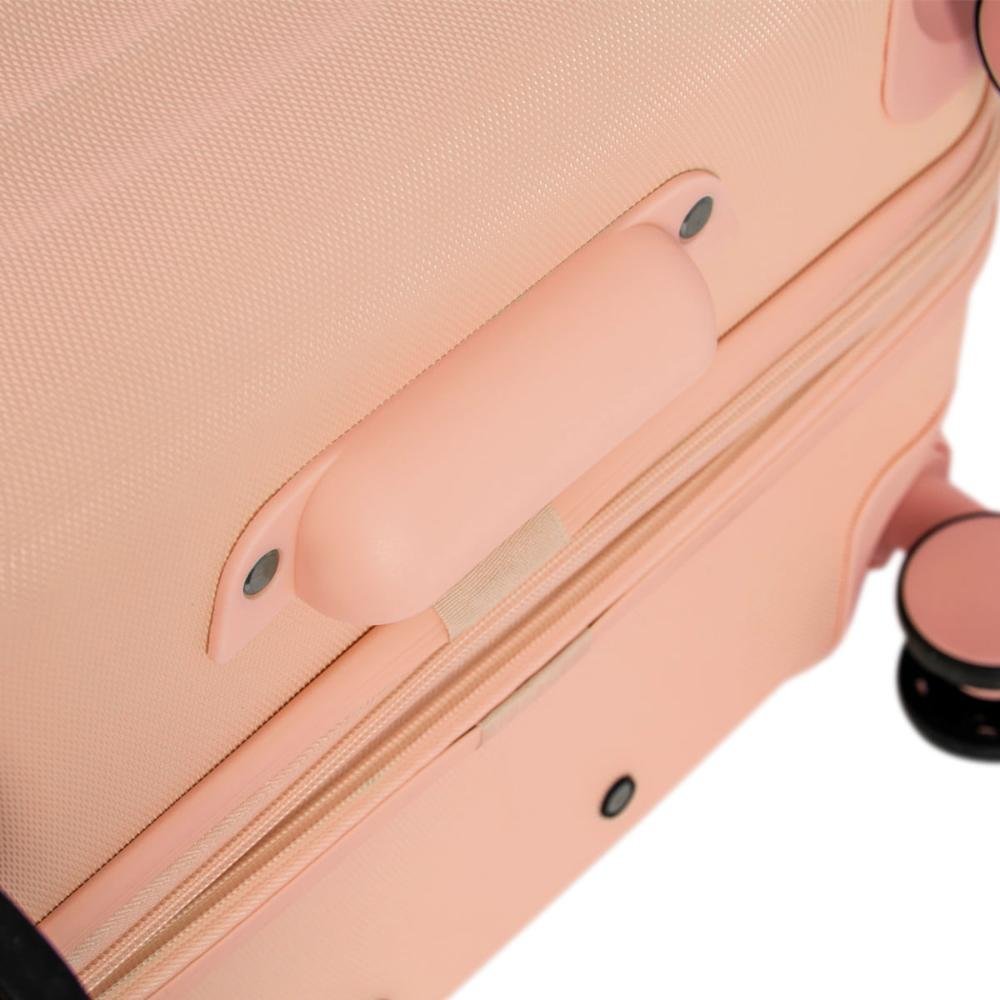 Mala de Viagem Grande com Rodas 360° Vega 3T Laranja - Coral Rosa 11