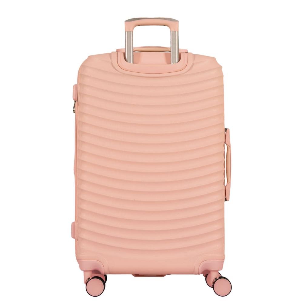 Mala de Viagem Grande com Rodas 360° Vega 3T Laranja - Coral Rosa 4