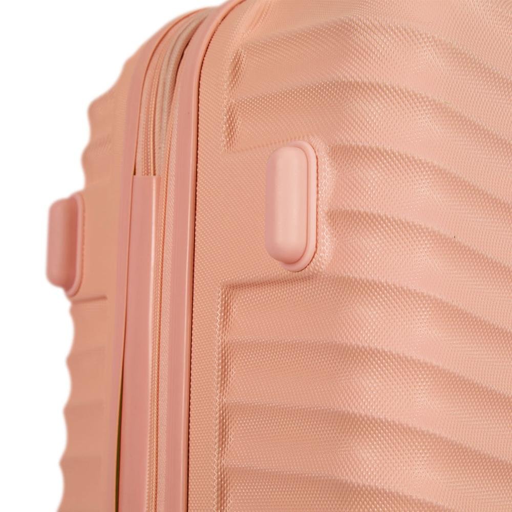 Mala de Viagem Grande com Rodas 360° Vega 3T Laranja - Coral Rosa 6