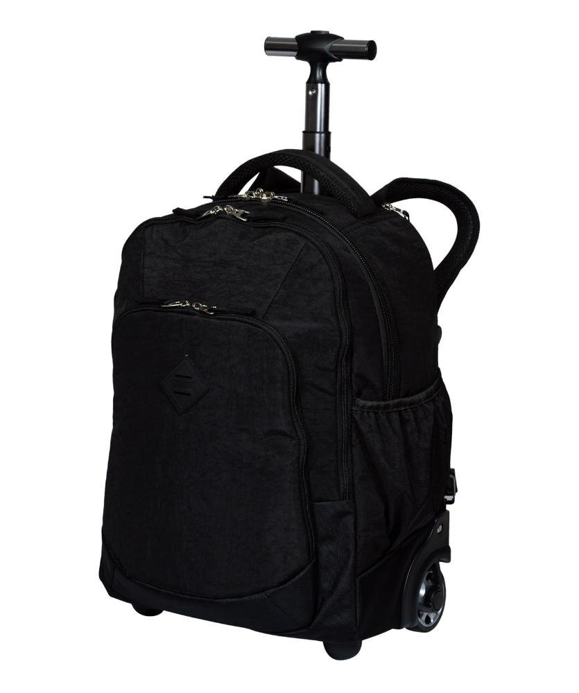Mochila Carrinho 2 em 1 Sestini Rolling Crinkle Preto Preto 2