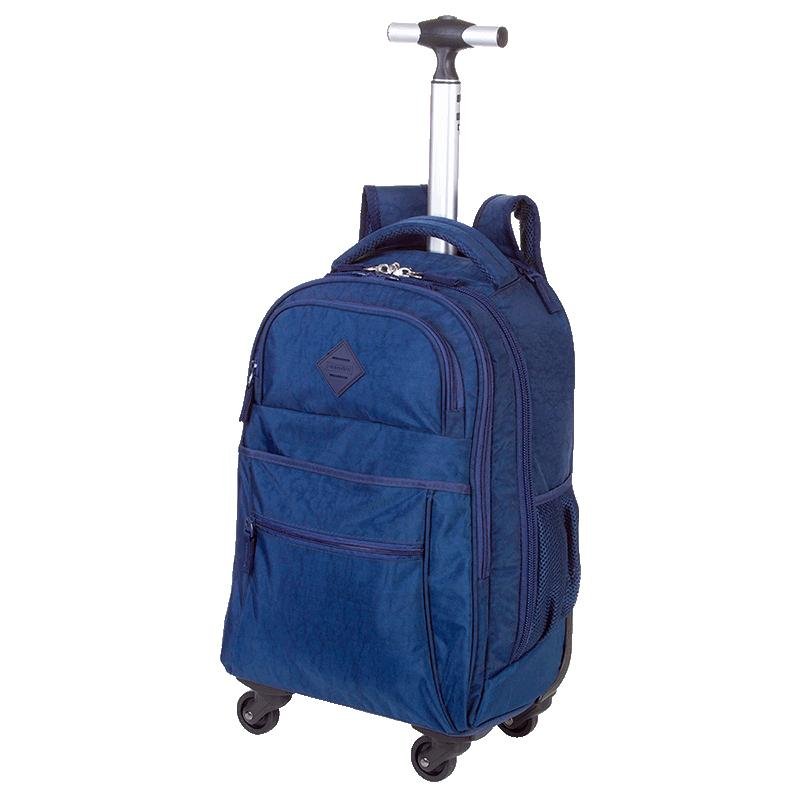Mochila Carrinho 4 Rodas Sestini Rolling Crinkle - Azul Azul 3
