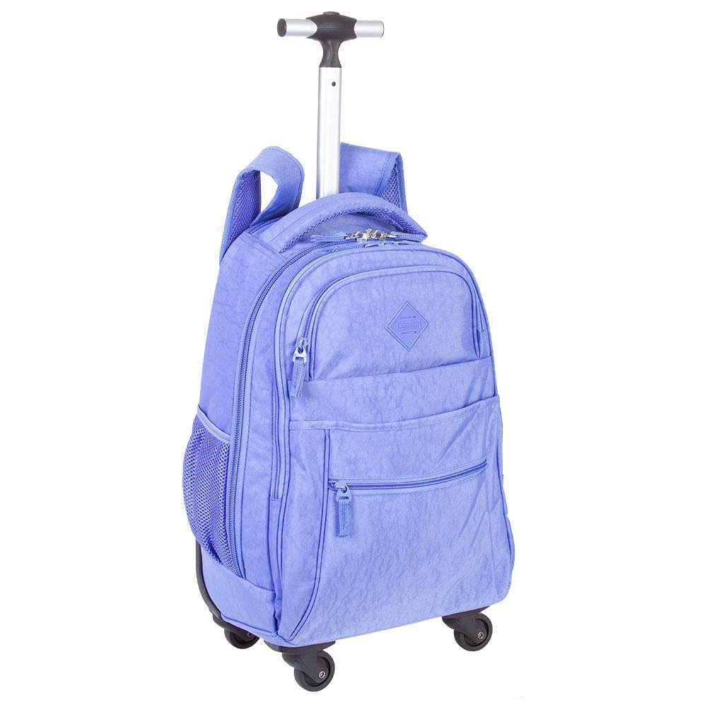 Mochila Carrinho 4 Rodas Sestini Rolling Crinkle - Lavanda Azul 3