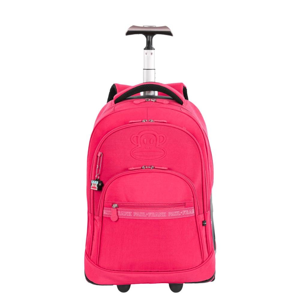 Mochila Carrinho Mega Rodas Paul Frank Classics - Dark Rosa - Pink Rosa 1
