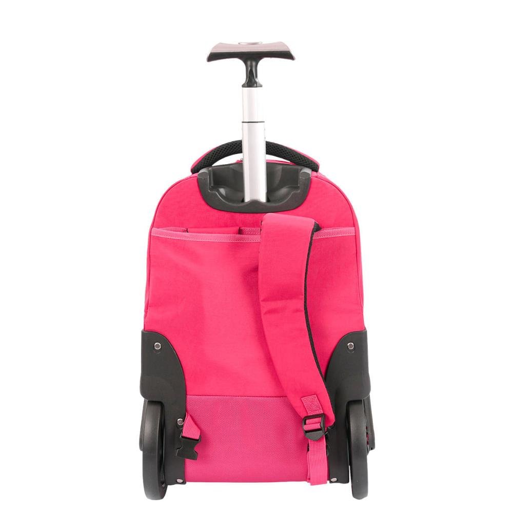 Mochila Carrinho Mega Rodas Paul Frank Classics - Dark Rosa - Pink Rosa 12