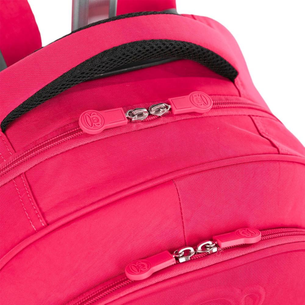 Mochila Carrinho Mega Rodas Paul Frank Classics - Dark Rosa - Pink Rosa 14