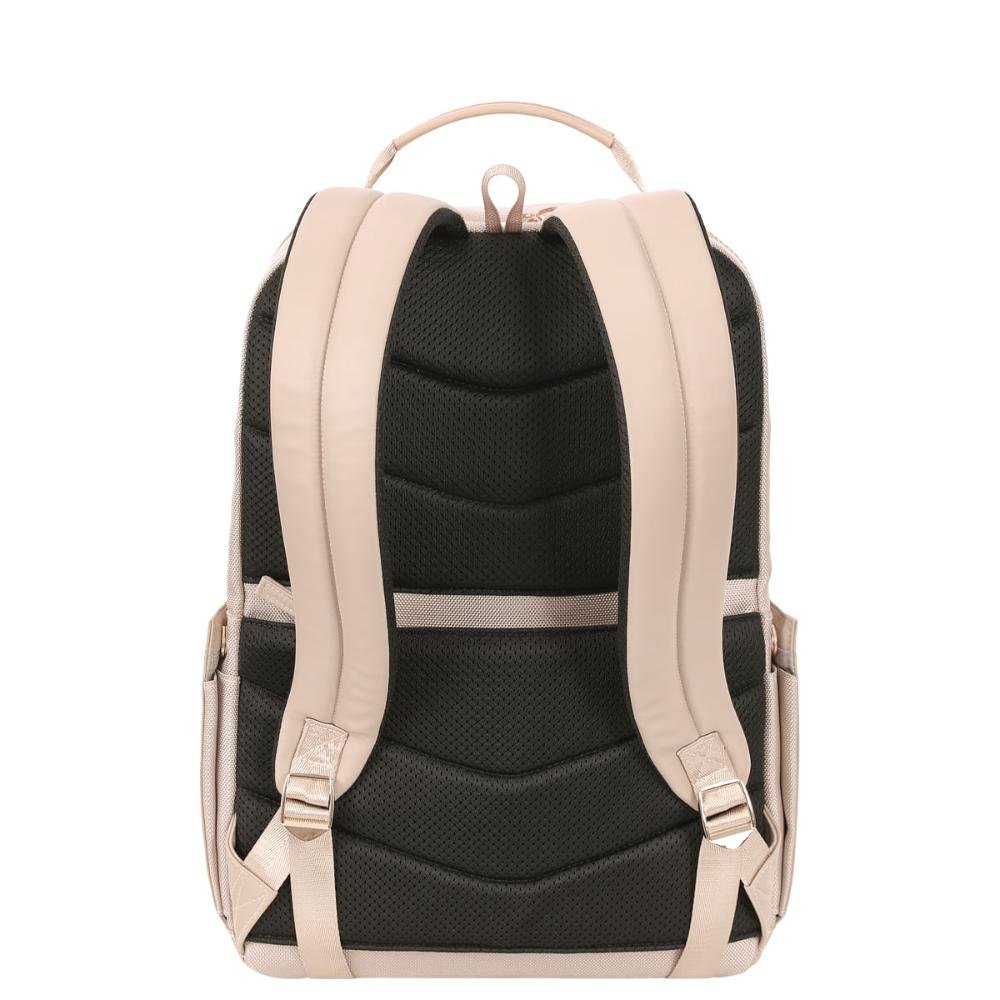 Mochila Grande 2 Compartimentos Notebook 15 Sestini Elegance Bege - Nude Bege 4