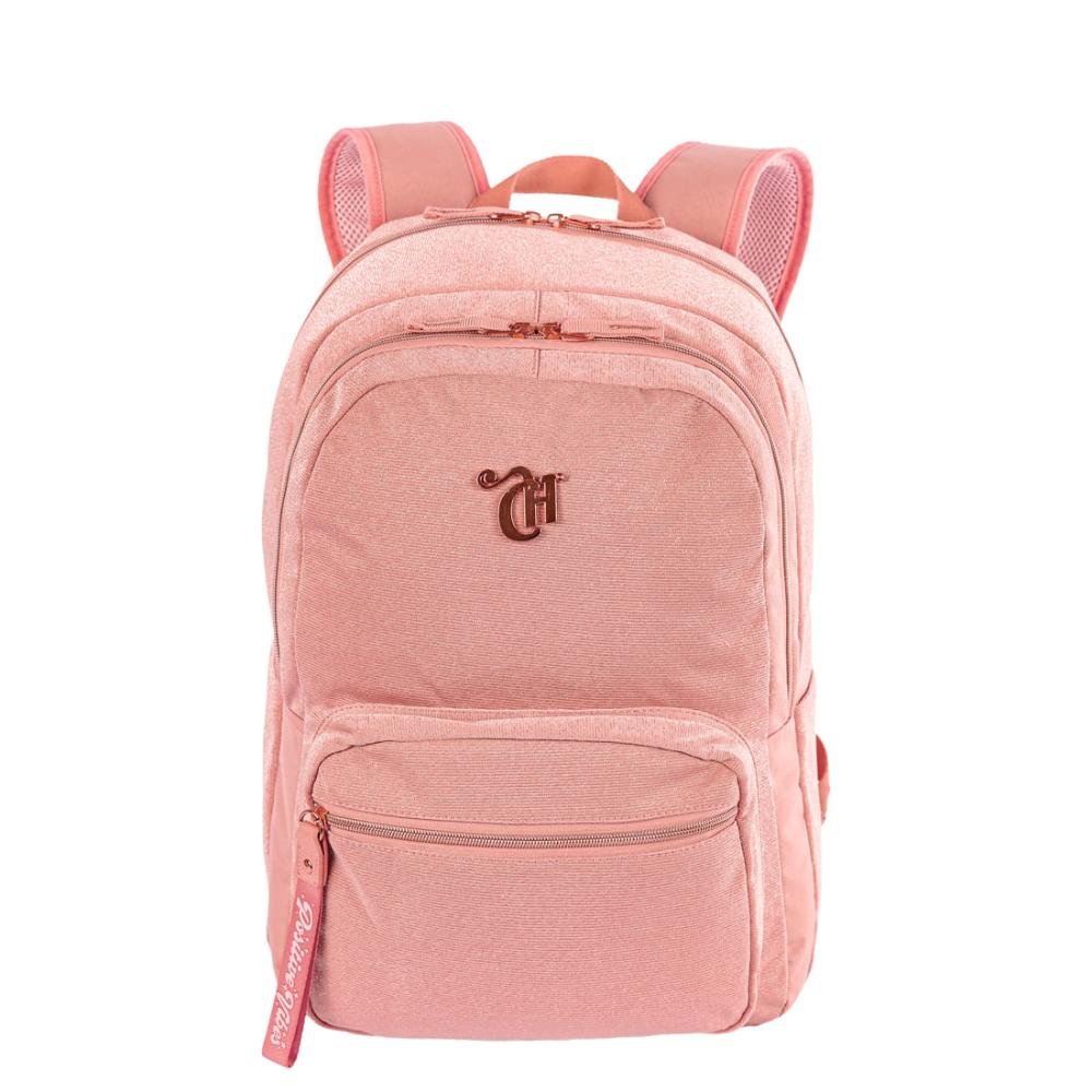 Mochila 2 Compartimentos Capricho Hype - Rose Rosa 1