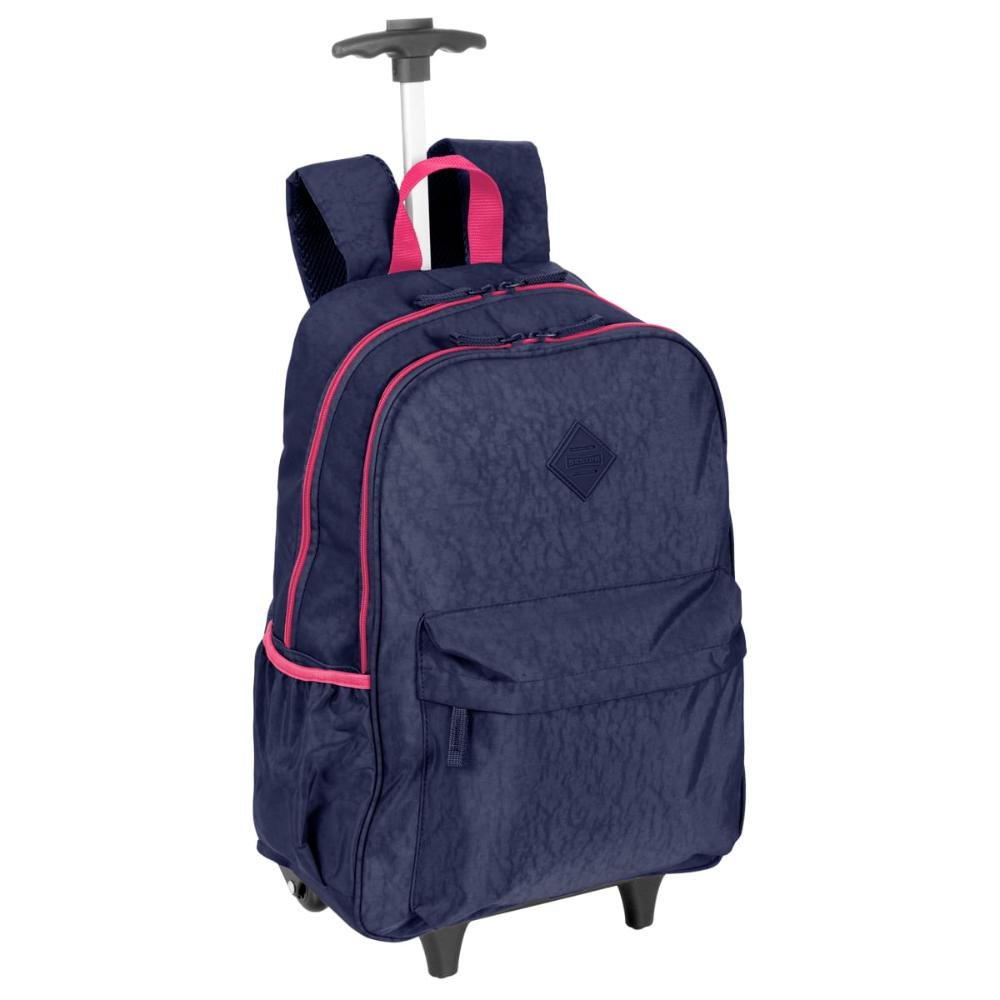 Mochila Carrinho Externo Sestini Rolling Grande Crinkle - Azul Neon Azul 2