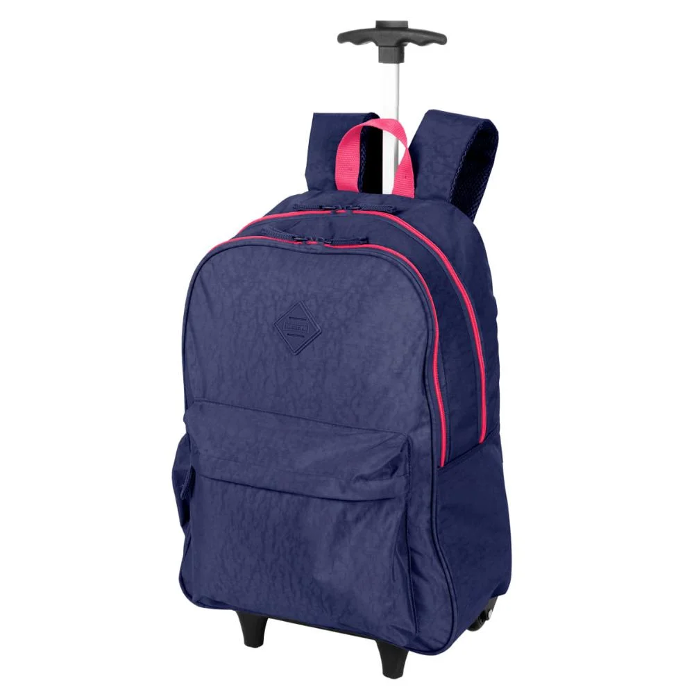 Mochila Carrinho Externo Sestini Rolling Grande Crinkle - Azul Neon Azul 3