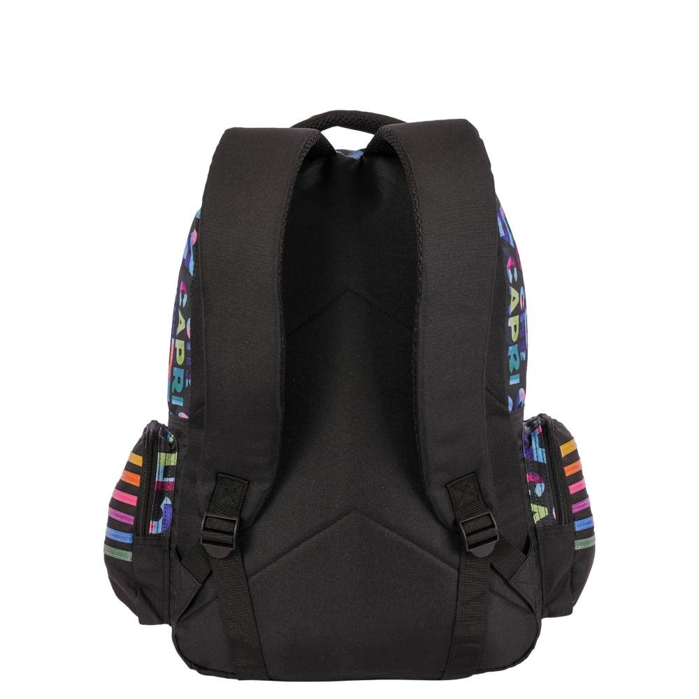 Mochila Grande 2 Compartimentos Capricho Party - Preto Preto 4