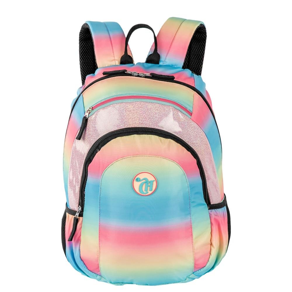 Mochila Grande 2 Compartimentos Capricho Sunday - Degradê Multicores 1