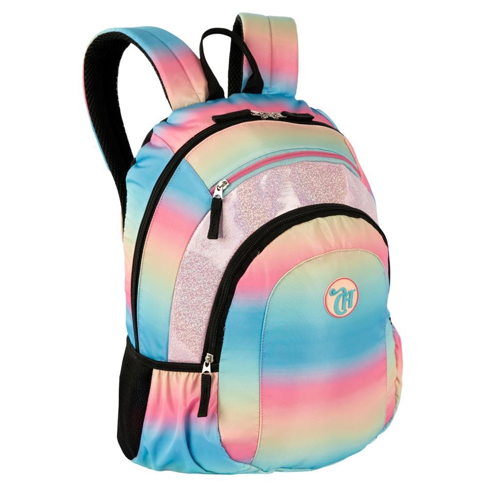 Mochila Grande 2 Compartimentos Capricho Sunday - Degradê Multicores 2