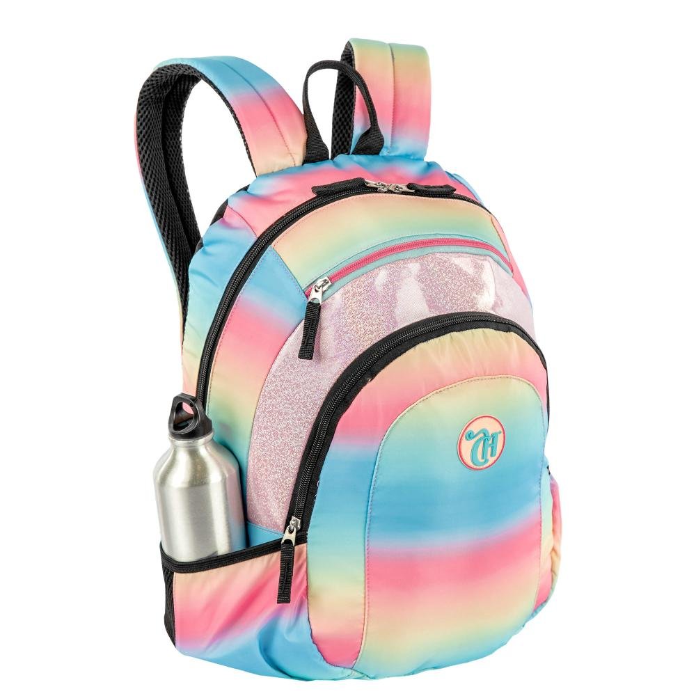 Mochila Grande 2 Compartimentos Capricho Sunday - Degradê Multicores 9
