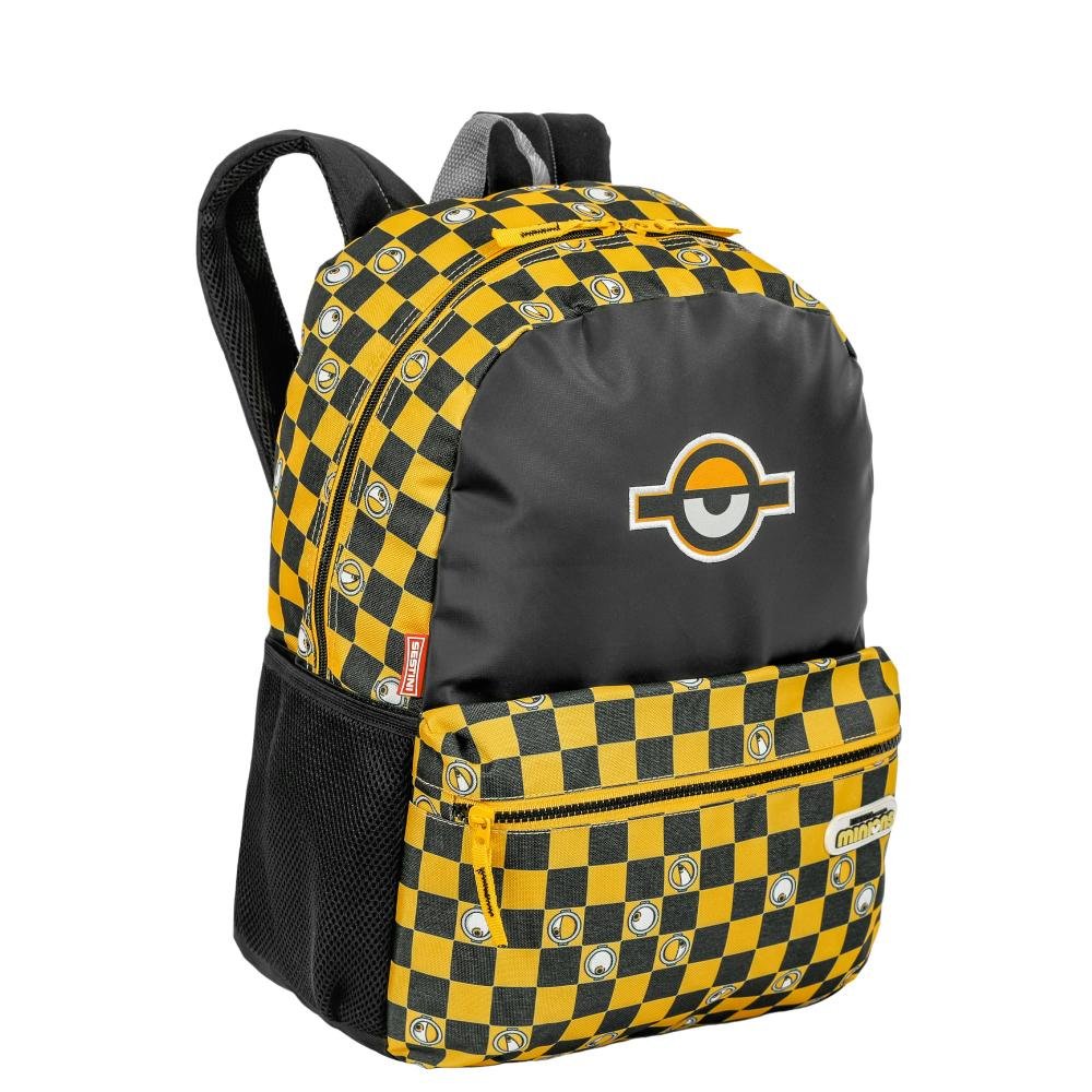 Mochila Grande Minions Chess - Colorido Multicores 2