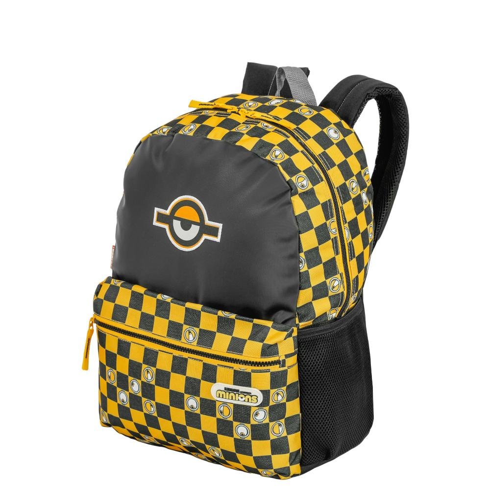 Mochila Grande Minions Chess - Colorido Multicores 3