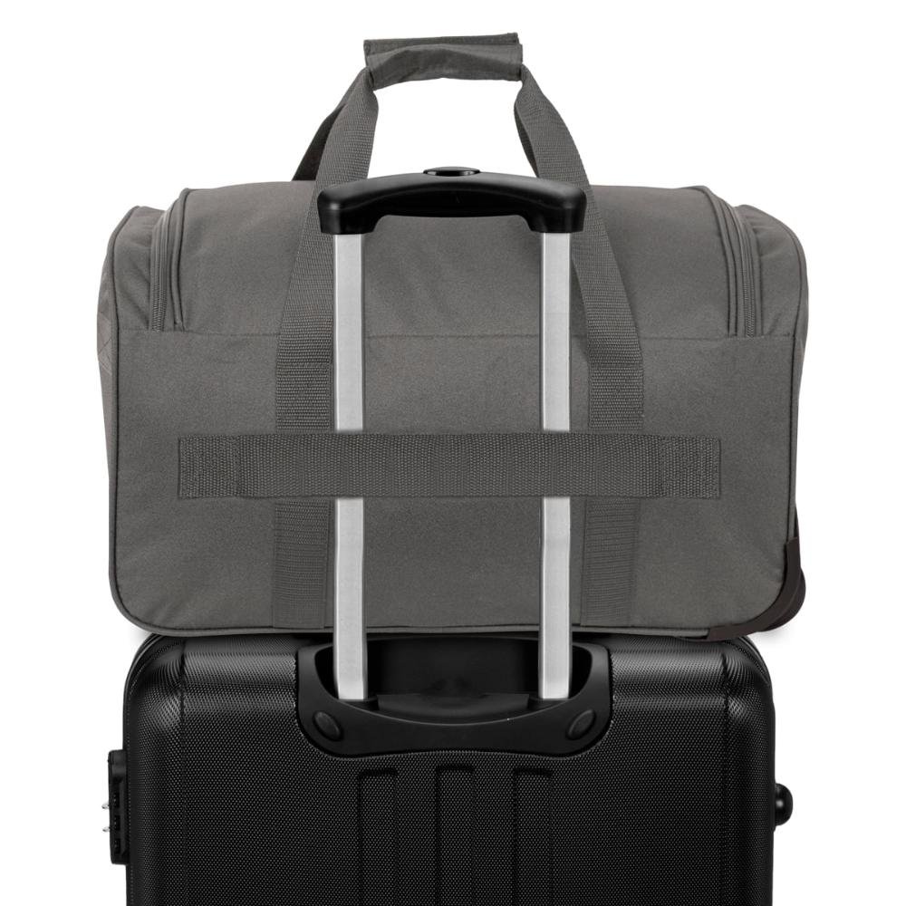 Sacola Com Carrinho Média Ultralight 5T Plus - Cinza Cinza 7