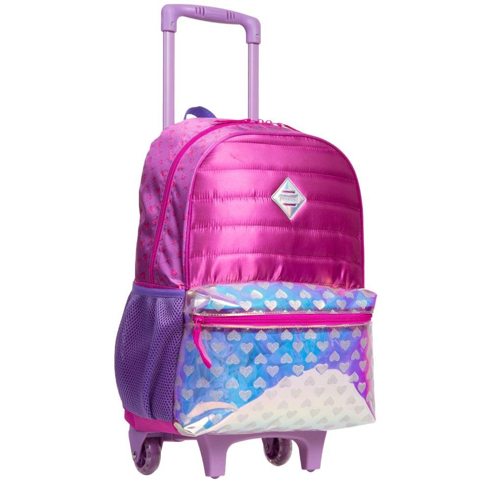 Mochilete Grande Com Alças Sestini Arco Íris 2 - Colorido Multicores 8