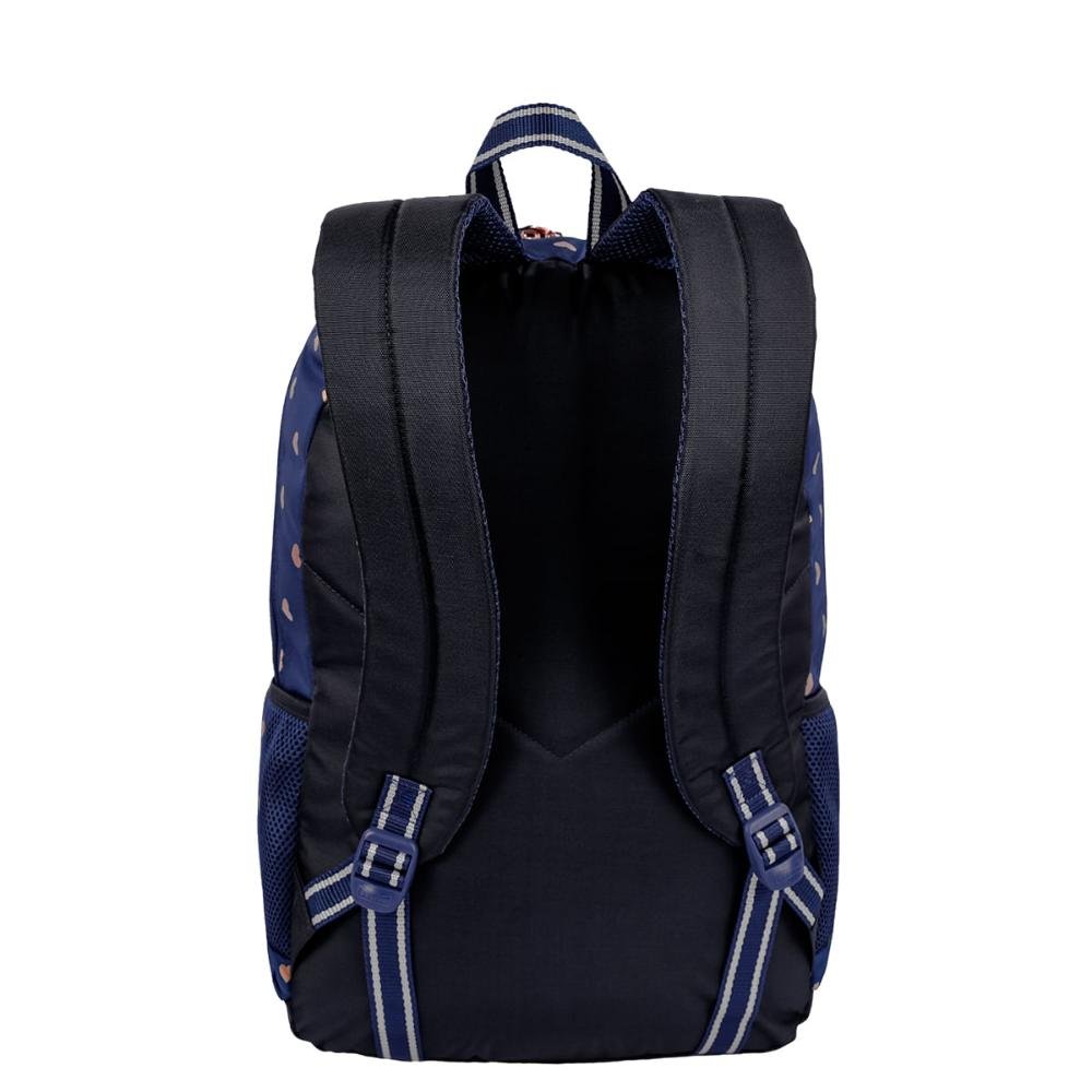 Mochila Grande 2 Compartimentos Capricho Wishes - Azul Azul 4