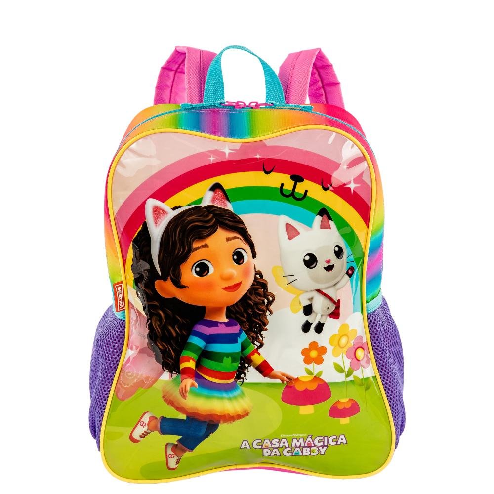 Mochila Grande Gabby Fadas - Colorido Multicores 2